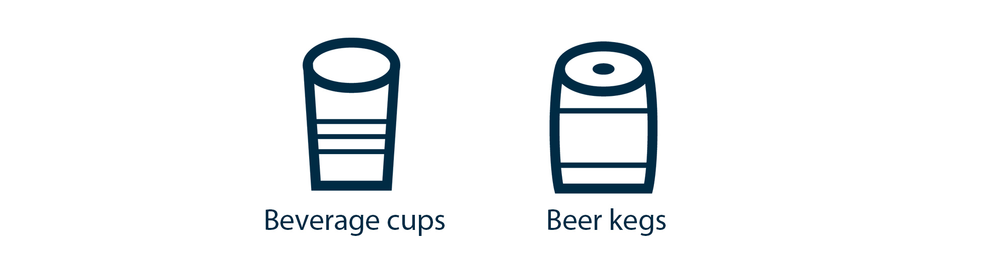 Beverage icons web