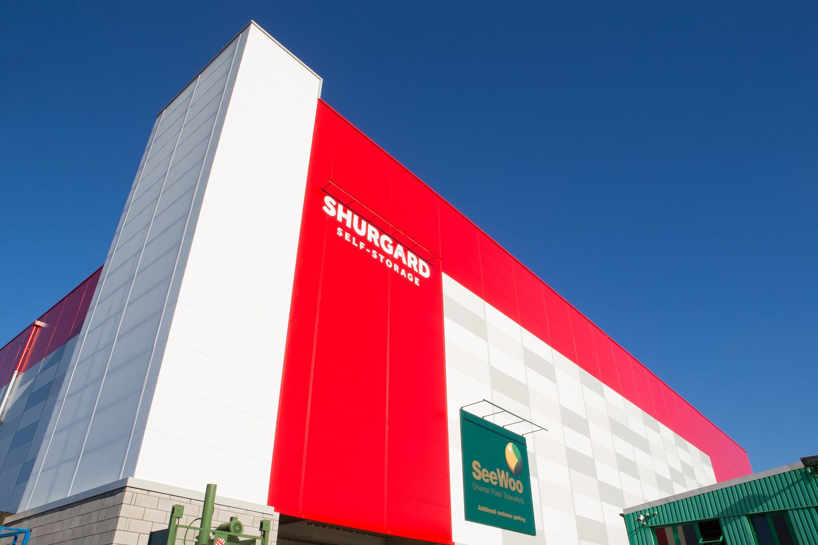 Trimapanel steel insulated panel used on a storage unit