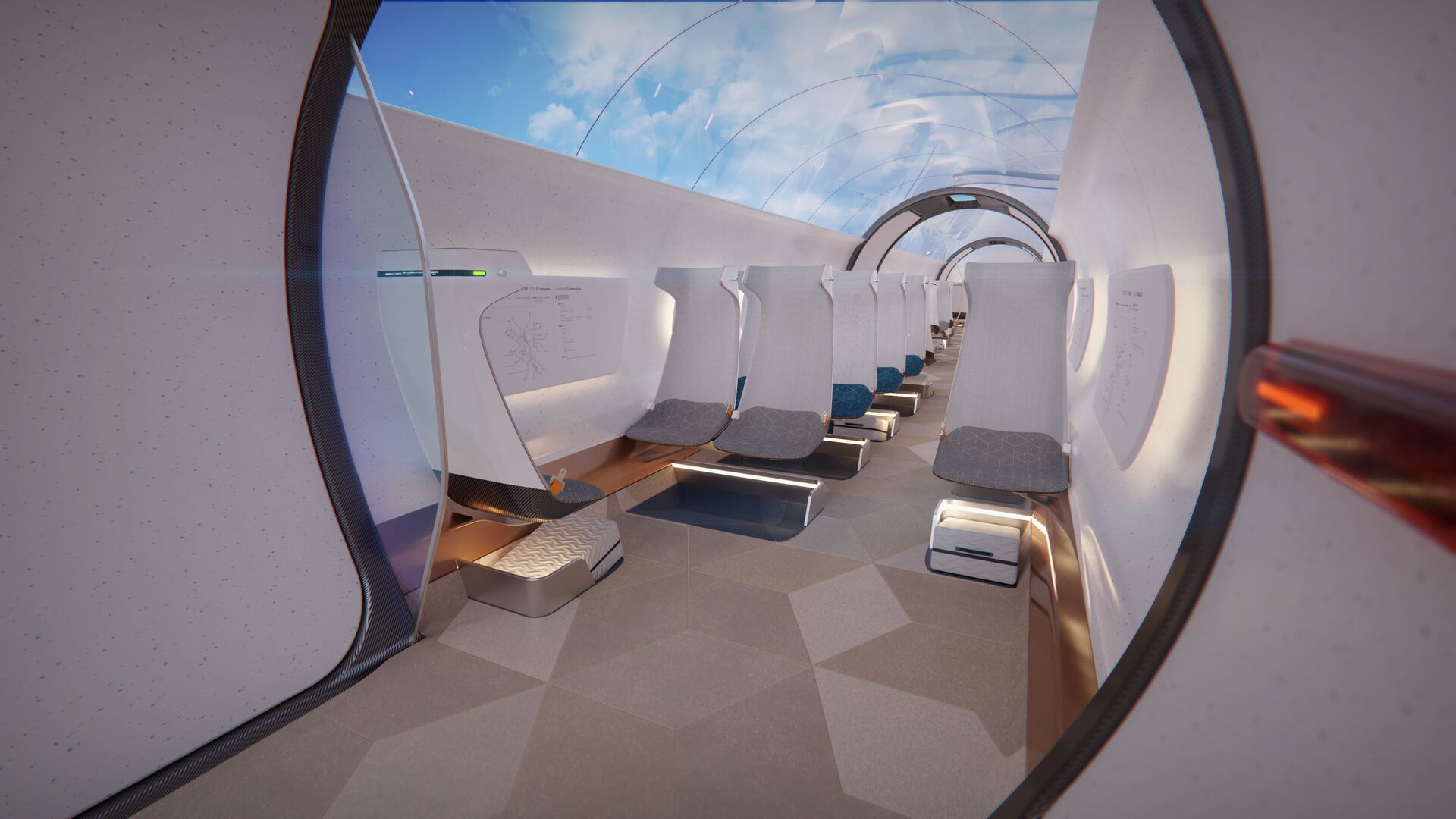 Tata Steel-POSCO Hyperloop interior Tata Steel-POSCO Hyperloop interior