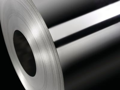 Steel coil showing trivalent chromium-coating technology