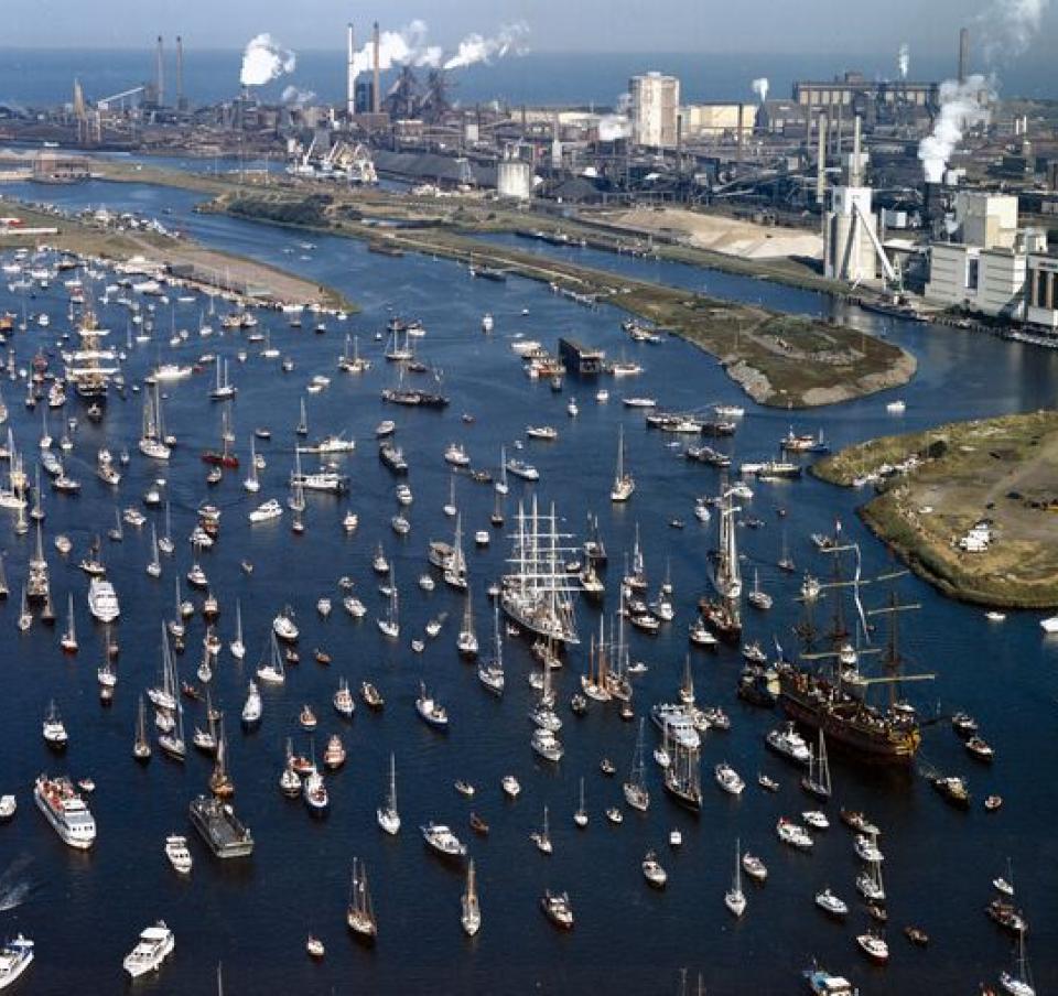 Aerial view of a harbour with a multitude of yachts and other sailing vessels Aerial view of a harbour with a multitude of yachts and other sailing vessels