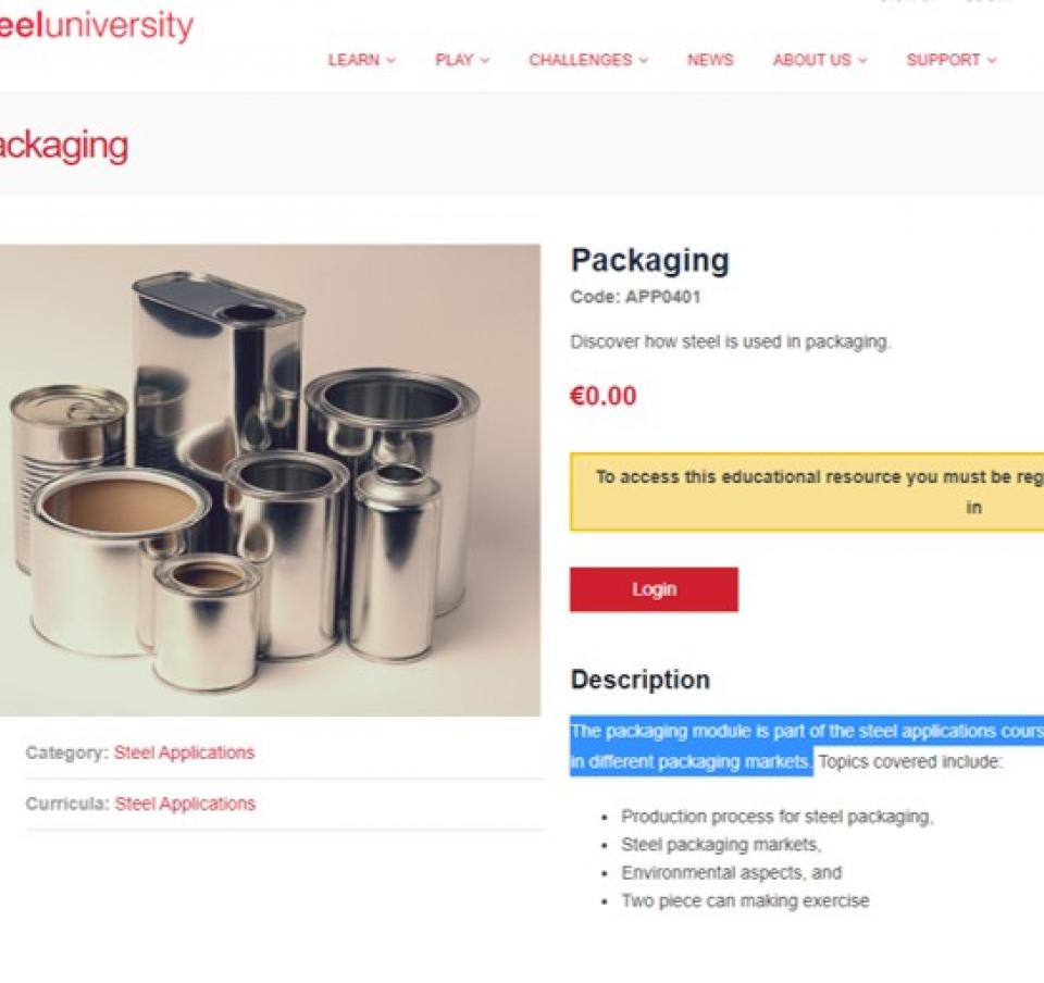 steeluniversity.org - Packaging steel steeluniversity.org - Packaging steel