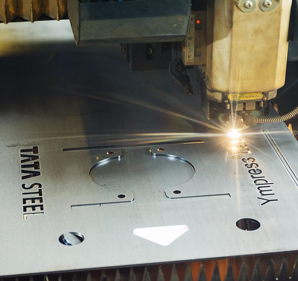 Ympress Laser being used for efficient laser cutting Ympress Laser being used for efficient laser cutting