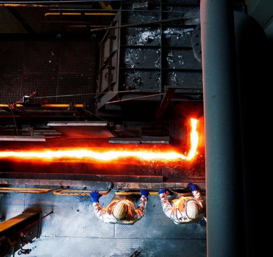 Tata Steel HIsarna Pilotplant cast house Tata Steel HIsarna Pilotplant cast house
