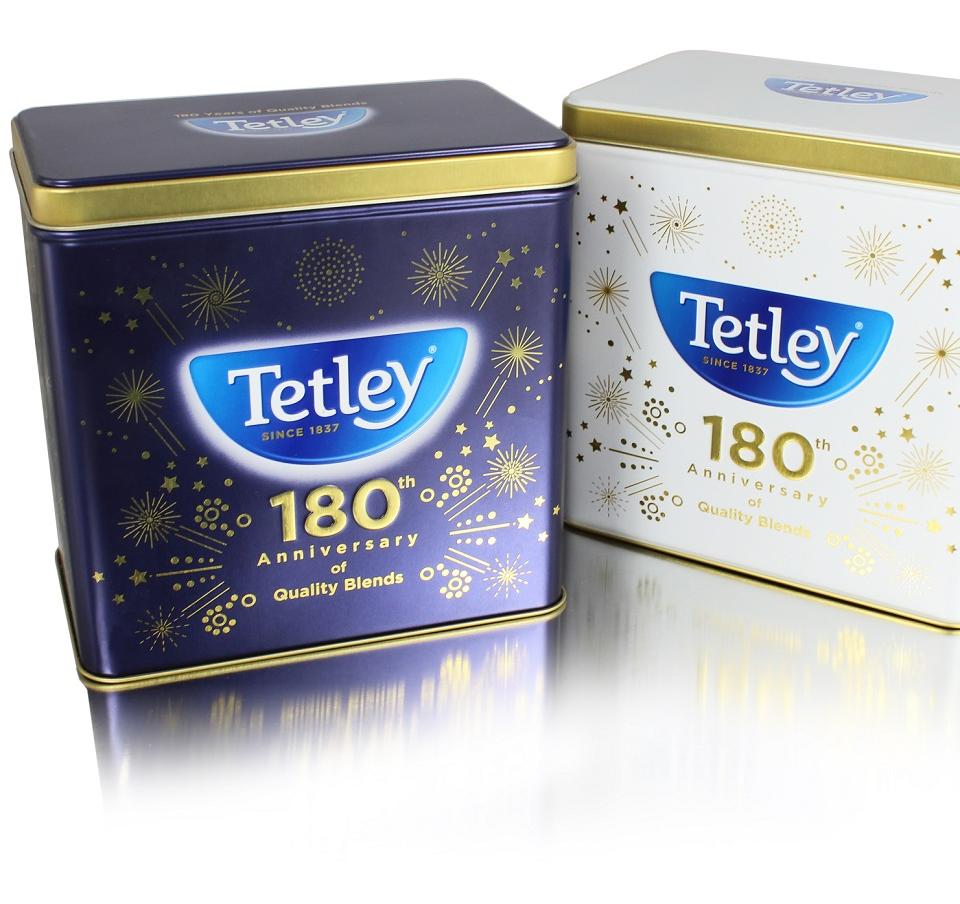Tea caddies celebrating the 180th anniversary of Tetley Tea (part of Tata Group) Tea caddies celebrating the 180th anniversary of Tetley Tea (part of Tata Group)