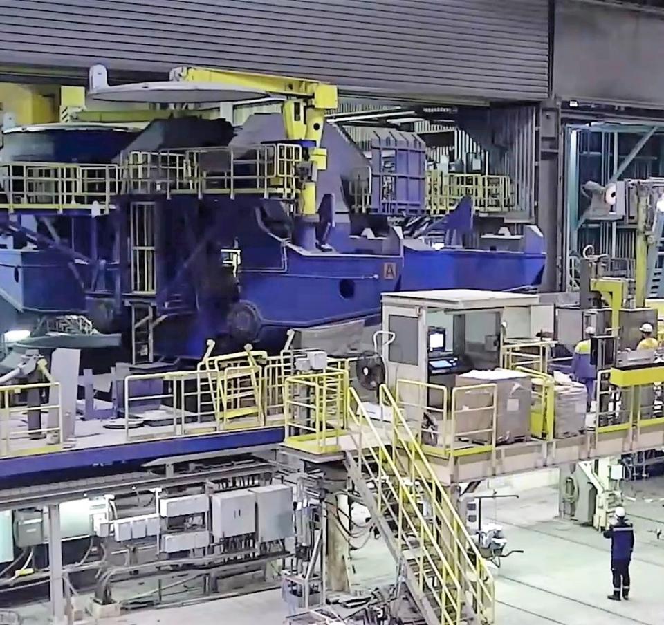 New casting machine at Tata Steel Ijmuiden steelworks New casting machine at Tata Steel Ijmuiden steelworks