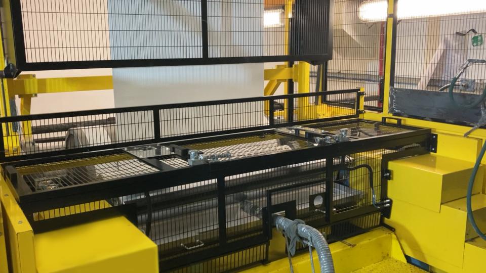 New coater heads at Tata Steel’s Shotton works where the world-famous Colorcoat® brand is produced New coater heads at Tata Steel’s Shotton works where the world-famous Colorcoat® brand is produced