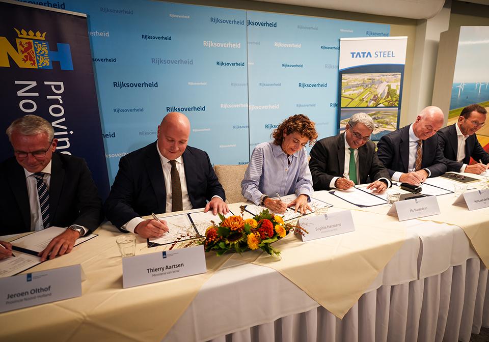 Dutch government and Tata Steel sign JLoI Dutch government and Tata Steel sign JLoI