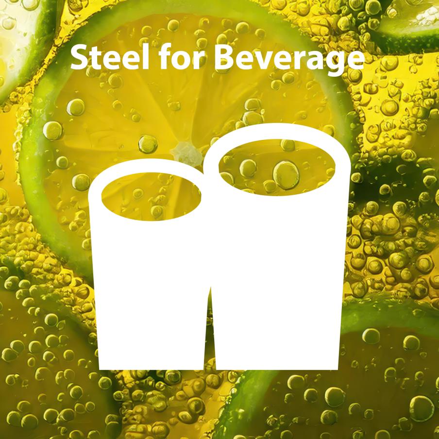 Steel for beverage icon