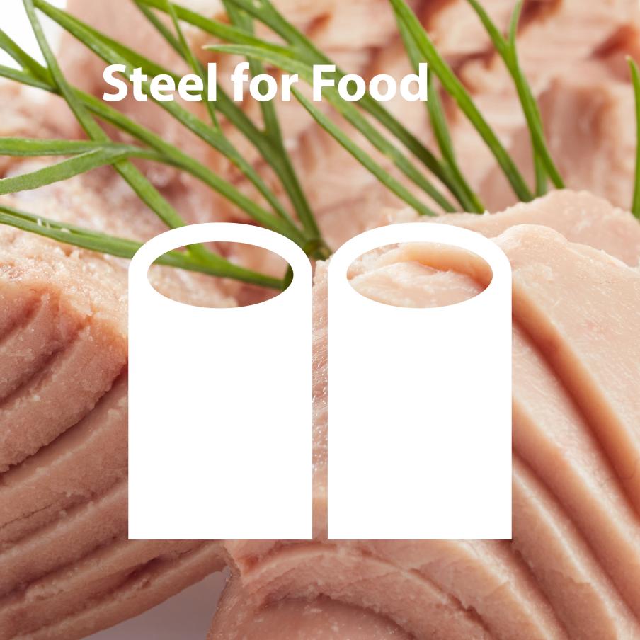 Steel for food tuna icon