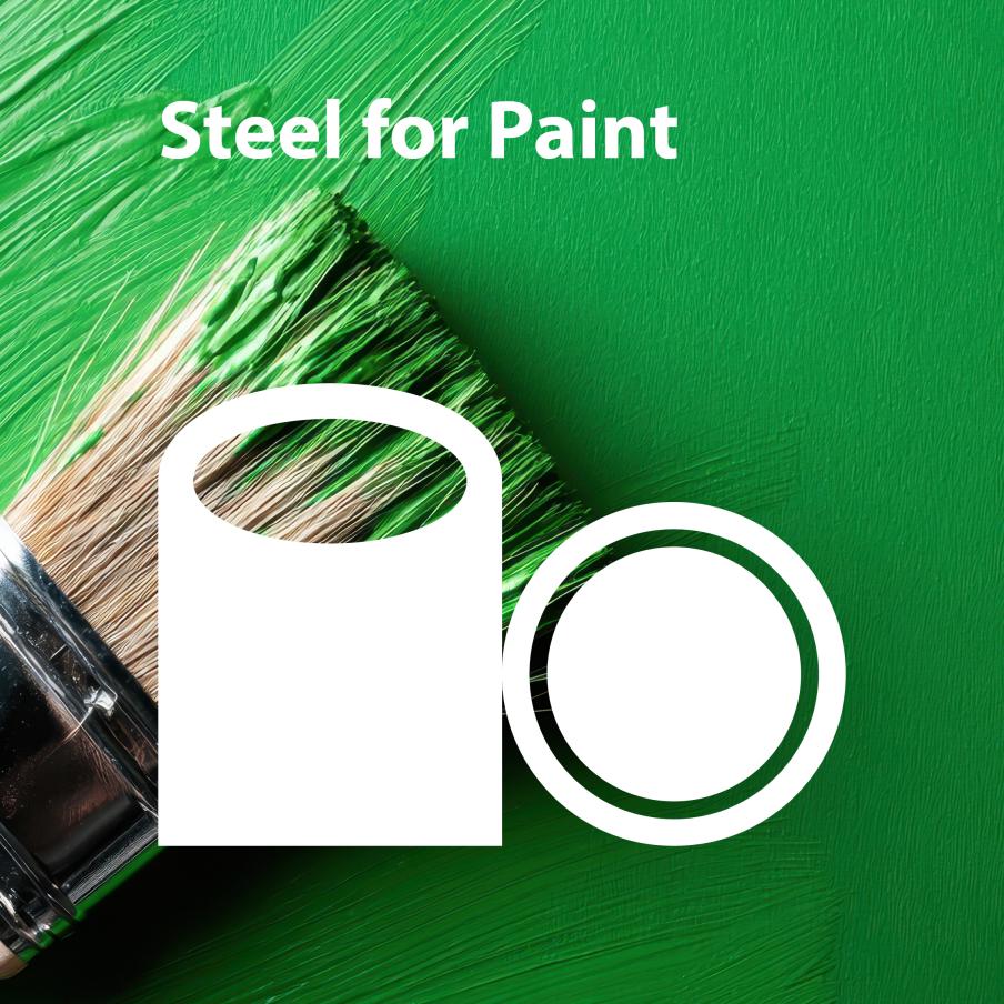 Steel for paint icon