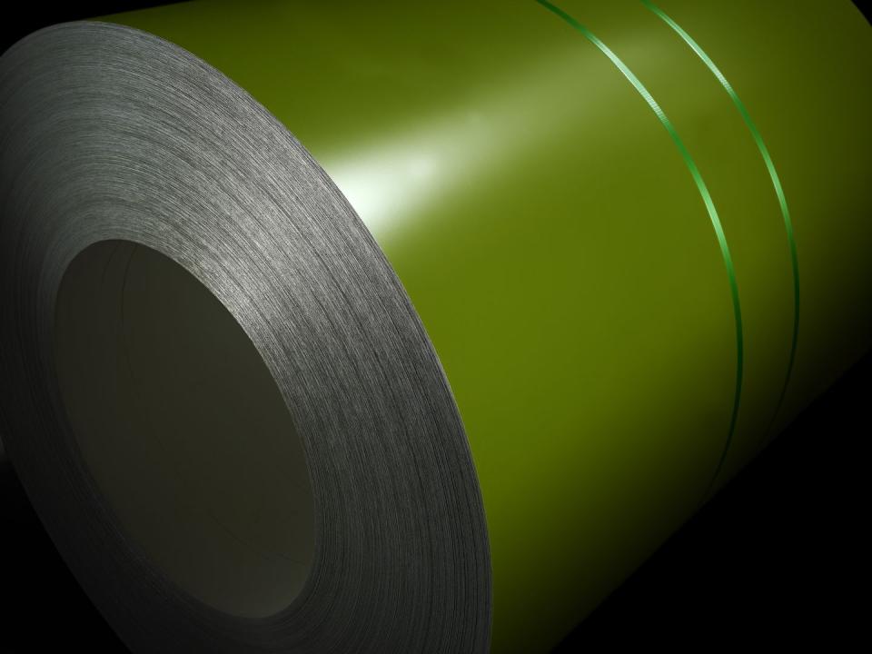 Colorcoat coil green colour